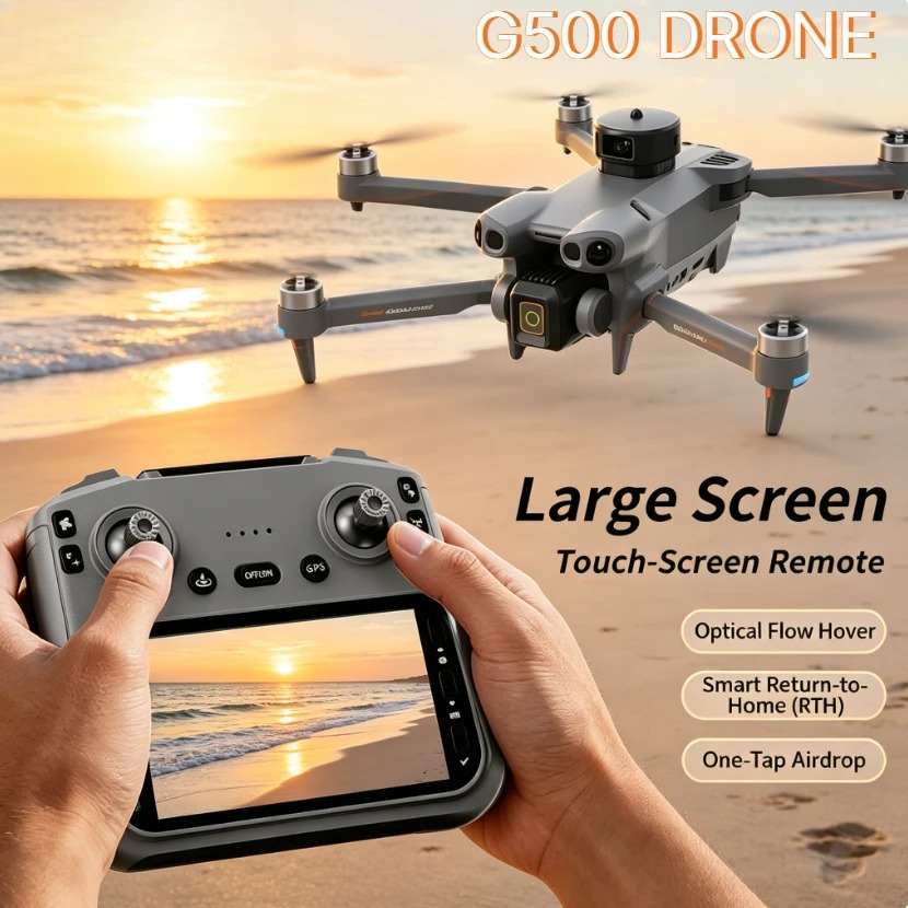 Drone Mapping - Drone Dobrável G500 GPS com Tela