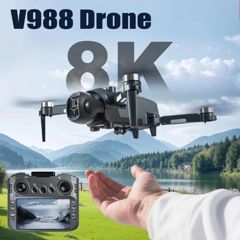 Drone Original V988 8K HD com  - Drone Surveying avaliação e preço